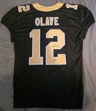 Chris Olave Autographed #12 New Orleans Saints Jersey Beckett Original Signed