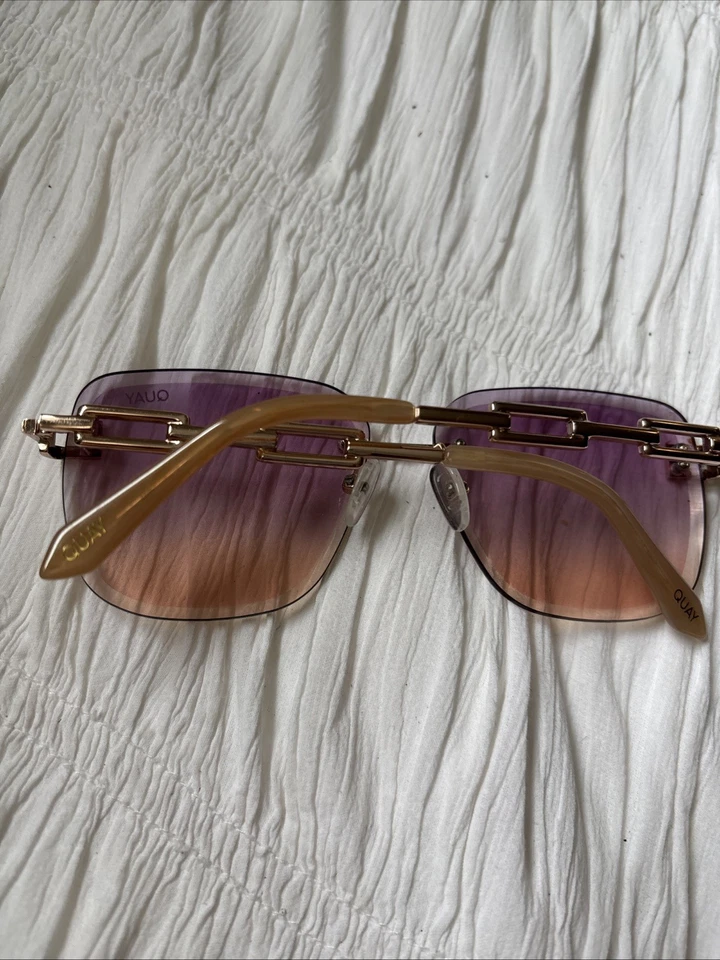 Óculos de sol Quay Australia High Key - Dourado/dourado com estojo - Imagem 3 de 4