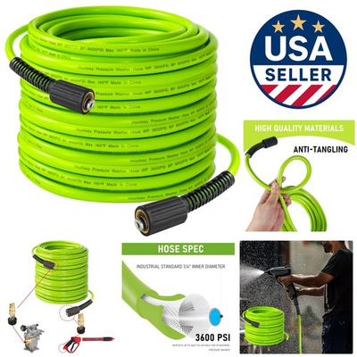 #ad #ad Lightweight 30 FT Kink Resistant Pressure Washer Hose 9000 PSI Burst Strength $98.99