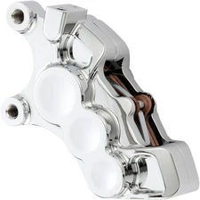 Arlen Ness Tech 6 Piston Front Left Brake Caliper Chrome 11.8" #02-214