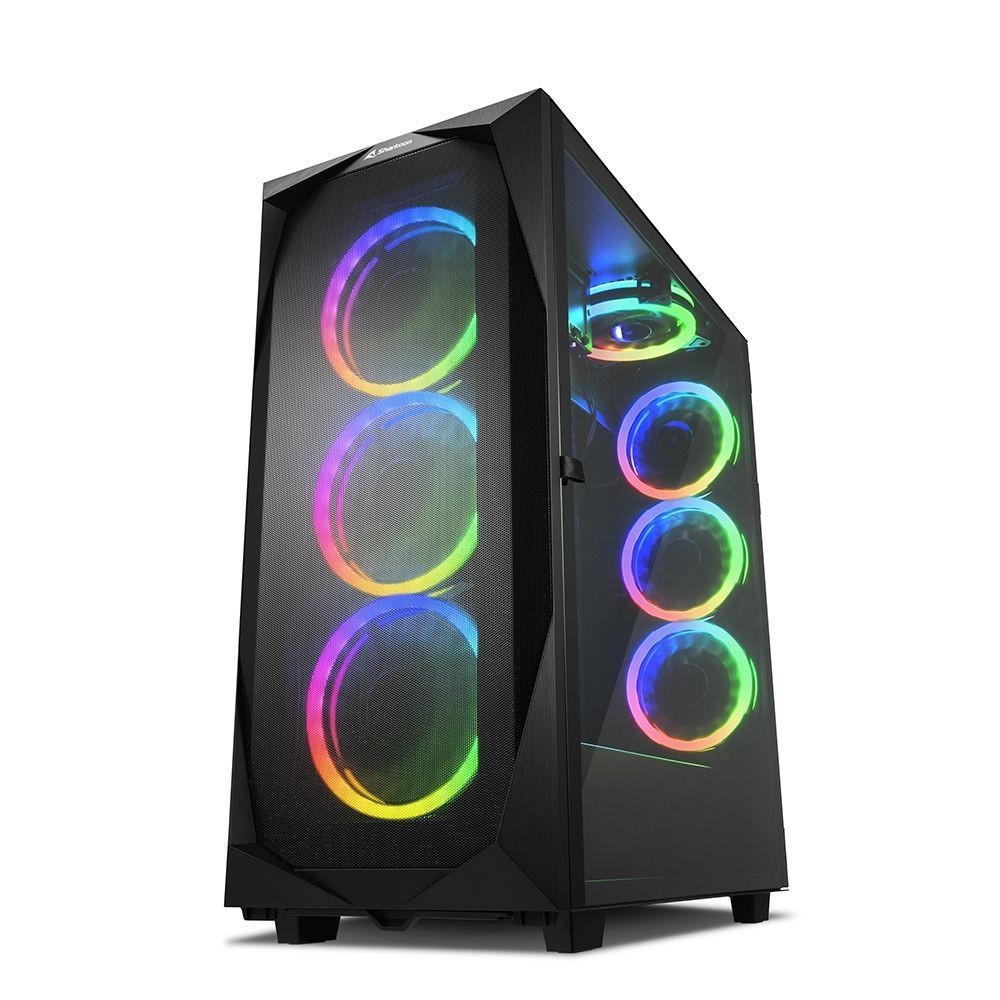 Sharkoon Nero Torre Rev300 (Atx, E-Atx, Matx, Mini-Atx), Case Pc, - Immagine 3