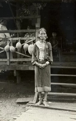 Asia, Vietnam, Portrait of a Woman with a Pipe, Original Print, 1960