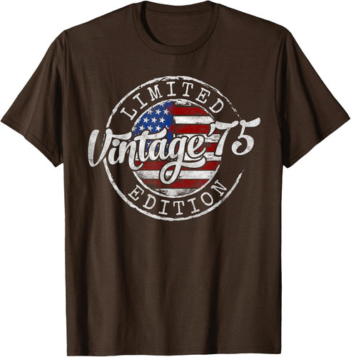 Vintage 1975 50. Geburtstag Geschenke für Männer Frauen 50 Jahre alt T-Shirt Hoodie - Bild 9 von 10