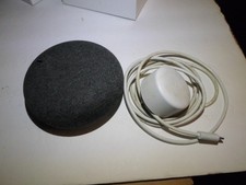 Google Home Mini Smart Speaker 1st Gen w/ Power Adapter Tested Working