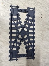 Compatible With Lego L Track - Double Switch Crossover Train Track 