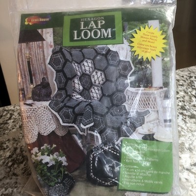 Craft House Hexagon LAP LOOM 5.5'' Small Weaving Kit Instructions Needle NEW