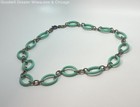 J. Crew Gold Tone Blue Resin Oval Link Necklace 73.5g — photo 4