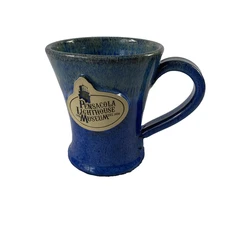 Sunset Hill Stoneware Pensacola Lighthouse Museum Blue Coffee Mug USA Souvenir