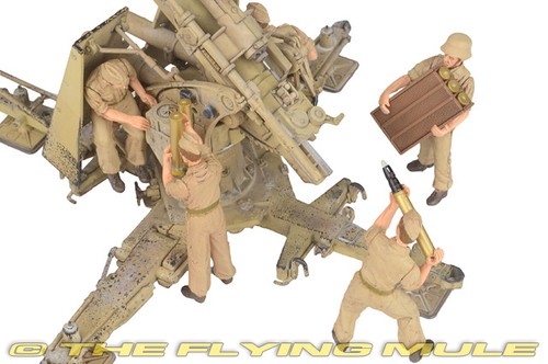 Forces of Valor 1:32 88mm FlaK 18 German Army DAK w/8 Figures - Picture 7 of 8