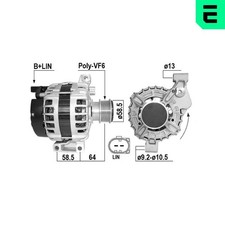 Lichtmaschine Generator Lima ERA 211026A 12V für LANDROVER RANGE ROVER EVOQUE