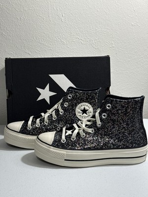  CONVERSE Chuck Taylor All Star Lift Platform HI Women Glitter Shoes 7.5 A09551C