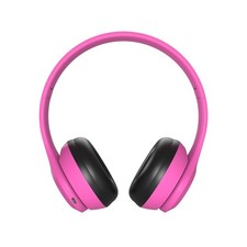 GEMS Over the Ear Wireless Headphones - Pink: Built-In Microphone, 6-Hour