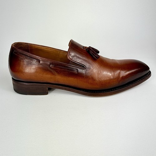 Paul Parkman Herren Schuhe Halbschuh braun Quaste Handarbeit, handbemalt 13,5 /-EU 47 - Bild 9 von 16