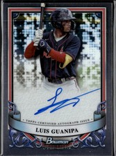 Luis Guanipa 2024 Bowman Sterling Auto Autograph RC Atlanta Braves