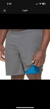 Kirkland Signature Swimwear Men's Swim Short Trunks With Liner Size XL NWT