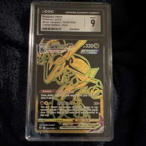 Pokémon Rayquaza VMAX Silver Tempest Trainer Gallery TG29/TG30 Holo CGC 9