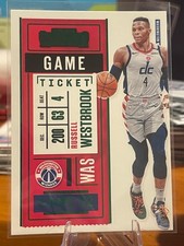 2020-21 Panini Contenders Basketball Russell Westbrook-#60 Game Ticket Green