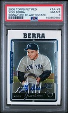 2005 Topps Retired Signature Edition Baseball Auto Yogi Berra PSA 8 Yankees