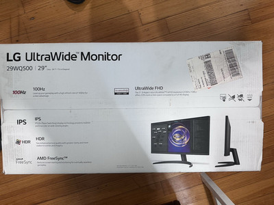 LG 29WQ500 29in IPS 21:9 UltraWide 2560x1080 100Hz 1ms HDR FreeSync