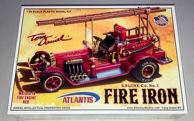 #ad Atlantis Fire Iron Tom Daniel Fire Truck Hot Rod 1:24 scale model car kit 7530 $24.75