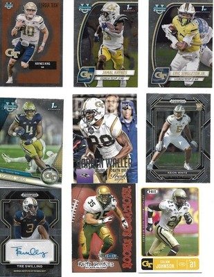 GEORGIA TECH 25 CARDS- KING, HAYNES, SMITH, JOHNSON, WALLER, WHITE, w/ AUTO