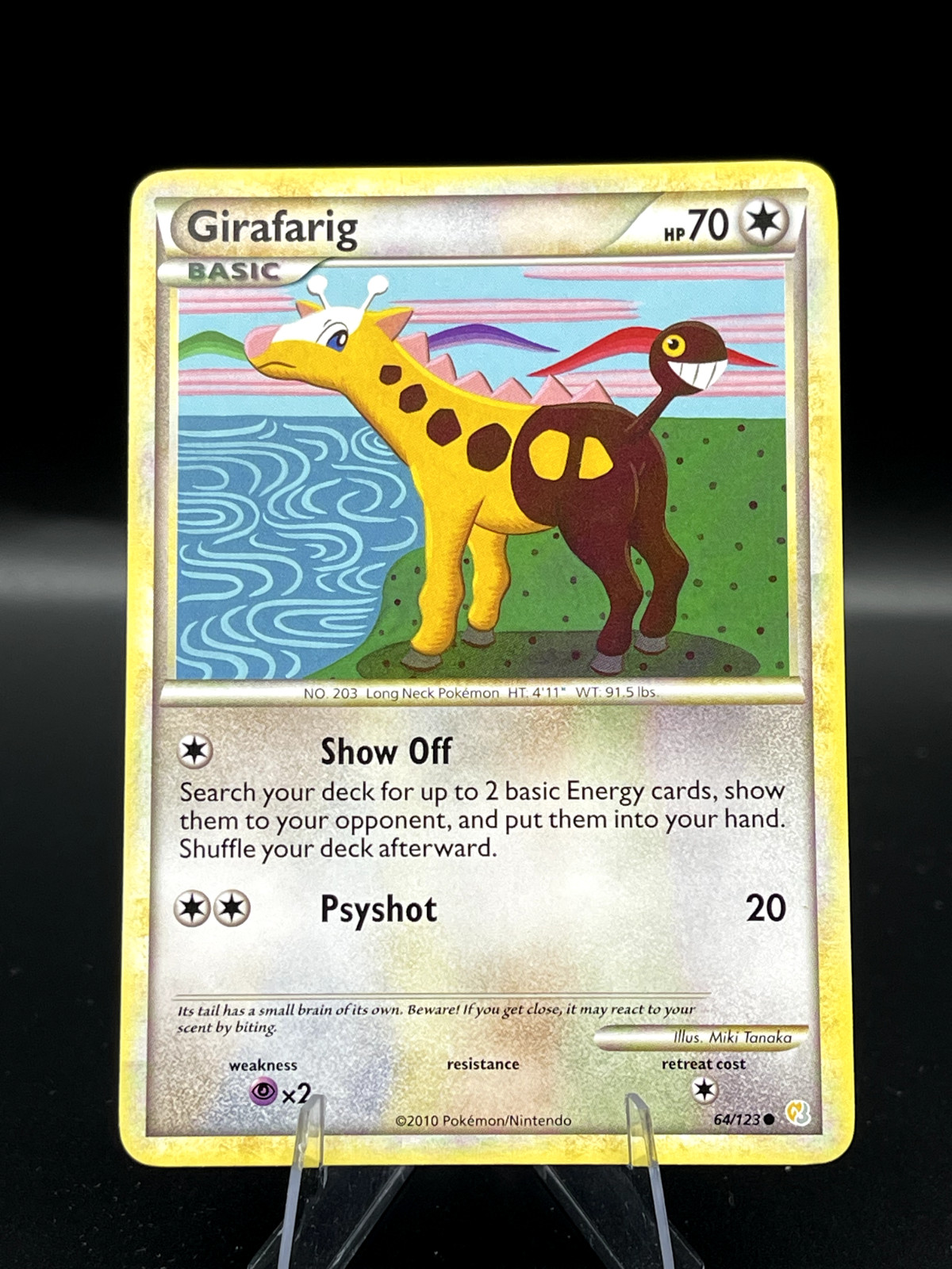(NM) Girafarig 64/123 HGSS Common Pokemon TCG Card 330a-114-115