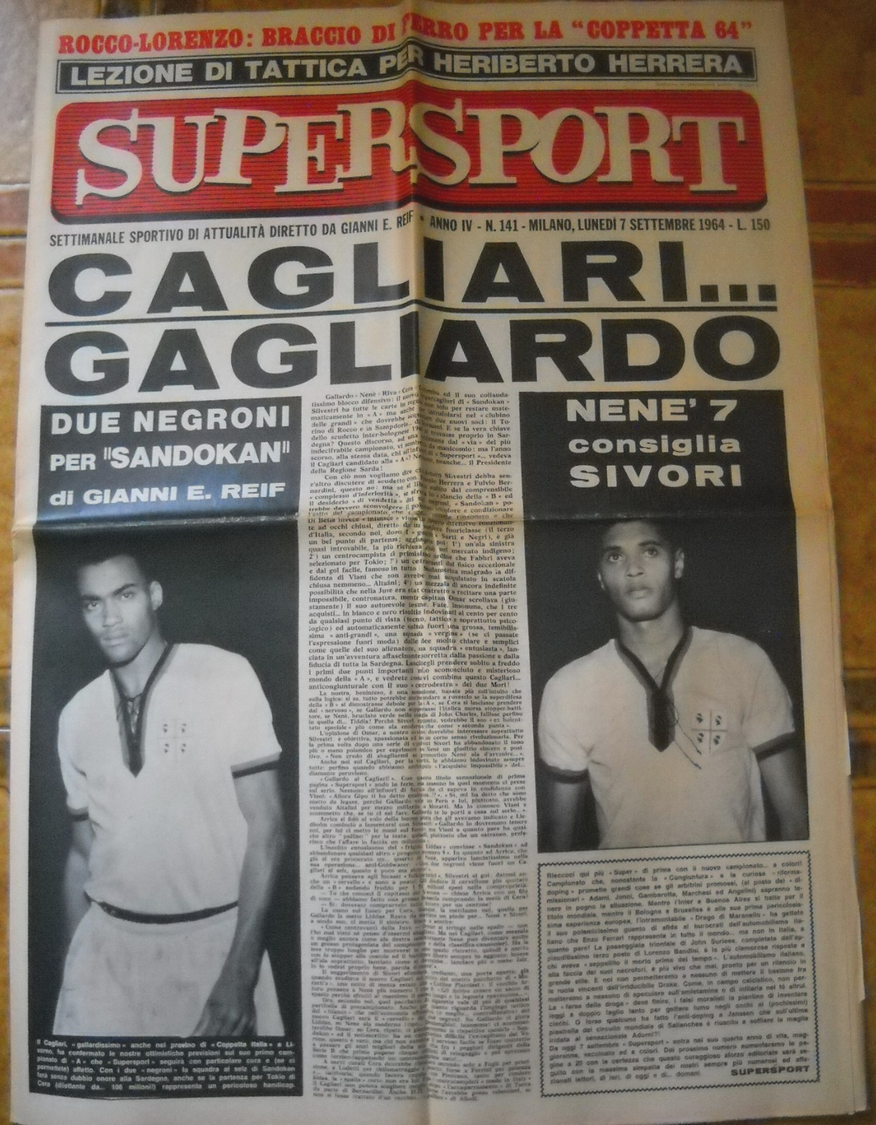 Giornale Supersport 7-9-1964