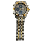 Vintage 40mm 1997 Seiko Chronogragh Alarm Japan Quartz Men's Wristwatch Two Tone