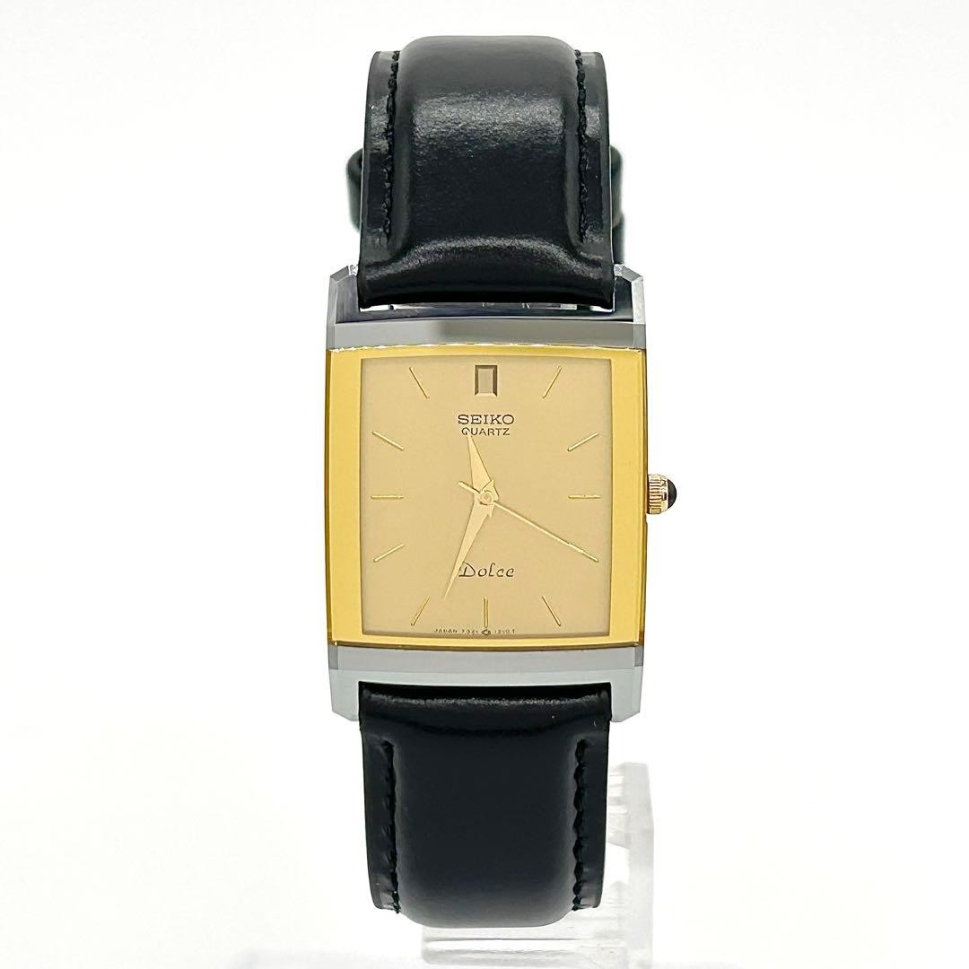 Seiko Dolce 7321-5730 Quartz Watch Wrist 11.5-16.5cm Gold Silver