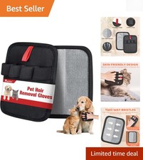 Efficient Electrostatic Gloves for Pet Hair Removal - Washable and Reusable