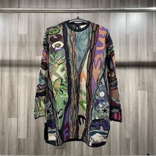 Size S Vintage Coogi Sweater Australia Vintage 3D Abstract Knit Multicolor VGC