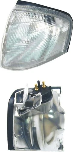 Turn signal, left white suitable for Mercedes W202