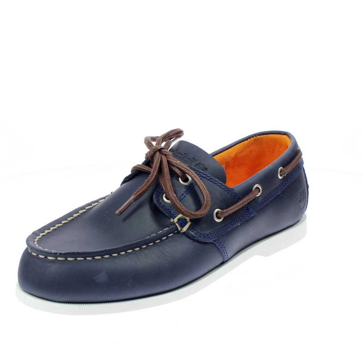 Timberland Cedar Bay Scarpe Da Barca In Nabuk Blu Uomo Scarpe