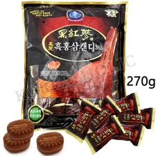 Korean Black Red Ginseng 365 Candy 270g Nutritious Energy Snack For the Aged