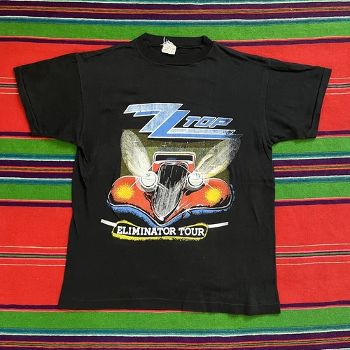 ZZ Top Eliminator Tour Concert Album T Shirt Deadst 1980s vintage concert t-shirt, vintage, single stitch, B+ condition