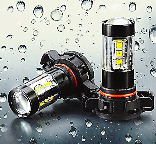 H16/5202 LED Fog Light Bulb High Power 200W Lamps 6000K White Super Bright 2Pcs - Picture 8 of 12