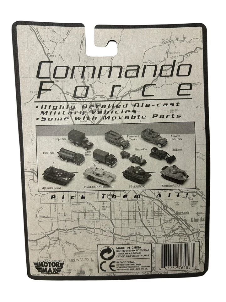 MOTOR MAX COMMANDO FORCE TROOP TRUCK  1:87 SCALE NEW SEALED - Image 2 of 2