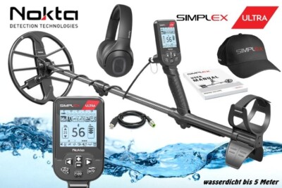 Nokta Simplex ULTRA Metalldetektor mit Funkkopfhörer