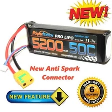Powerhobby 3S 11.1V 5200mAh 50C Lipo Battery Pack w XT90 Plug : Arrma Kraton