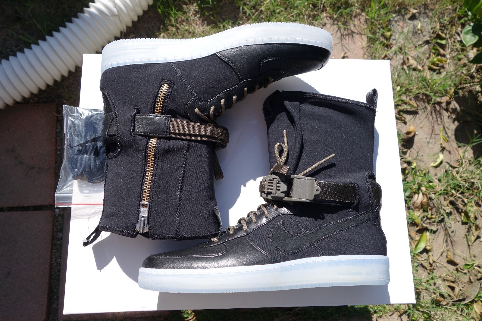 ACRONYM x NIKE AIR FORCE 1 AF1 DOWNTOWN HIGH SP SP HIGH Nero Olive size 9.5 649941-003 ba5193 ACRONYM x NIKE AIR FORCE 1 AF1 DOWNTOWN HIGH SP SP HIGH Nero Olive size 9.5 649941-003 ba5193