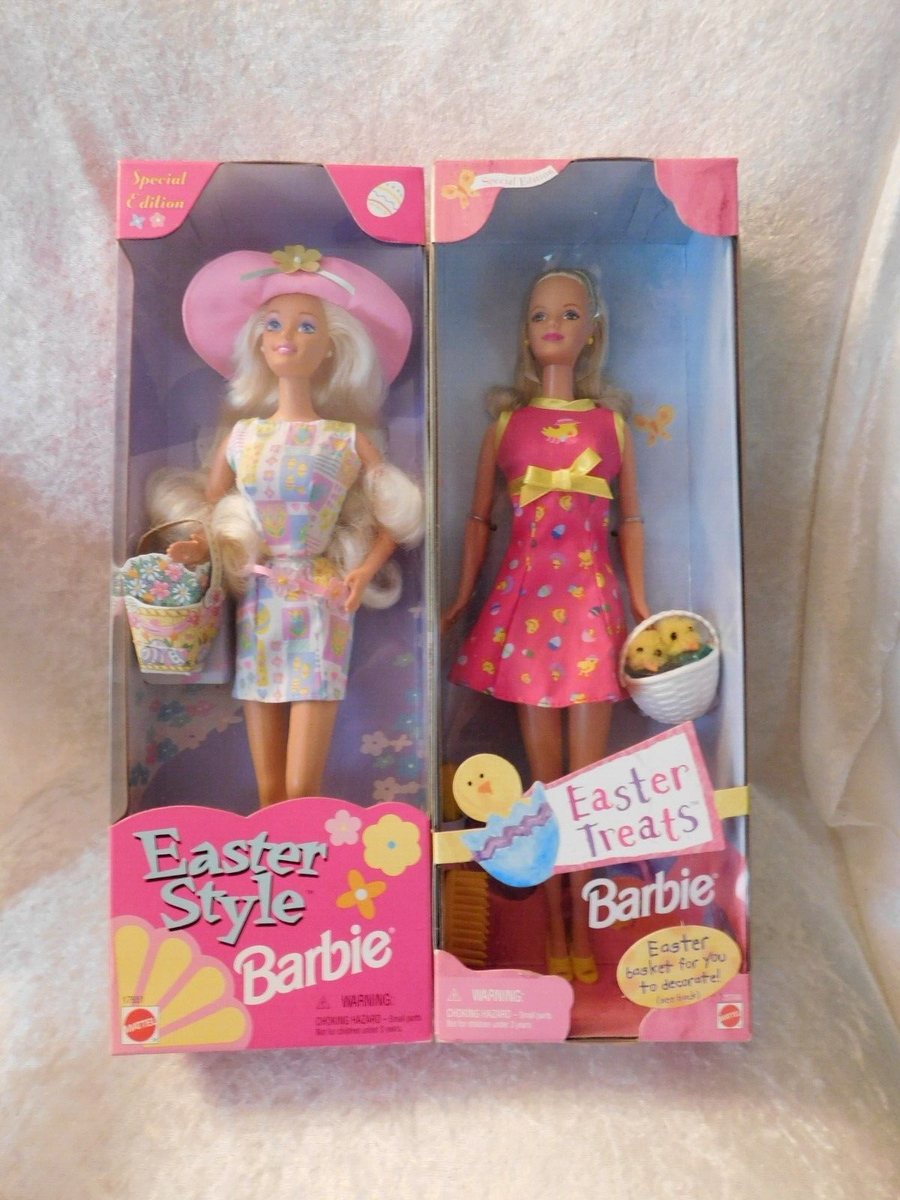Mattel Easter Treats Barbie - Portable Doll Gift Set For Easter Basket, Kids Toy