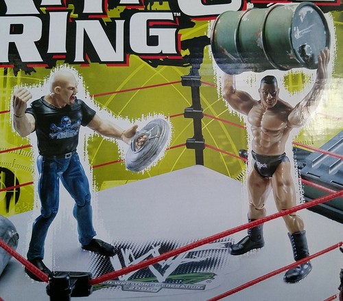Vintage NOS WWF Attitude Wrestling Ring Cage Action Figure Case WWE 2001 Jakks - Picture 6 of 10