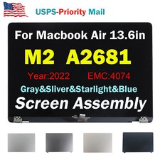 A LCD Screen Display Assembly For MacBook Air M2 13.6    A2681 2022 EMC: 4074