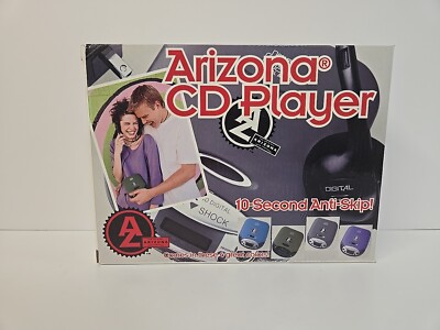 Arizona CD Player Compact Poratable Green 10 Sec. Anti Skip Slim 3'' CD Vintage