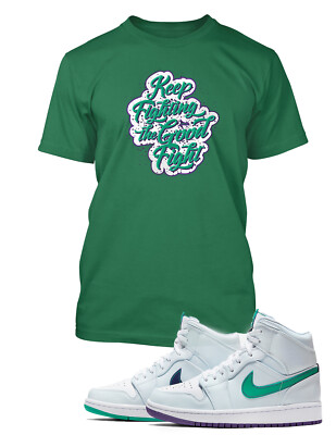 Tee Shirt to Match Jordan 1 Mid Hoops Mindfulness Shoe Fight The Good Fight T