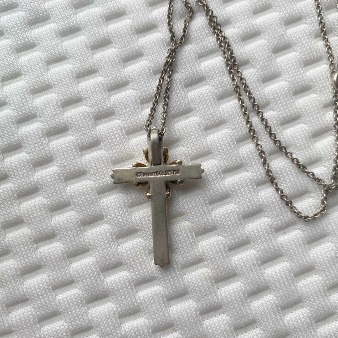 Tiffany co mens cross necklace deals