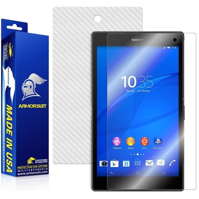 ArmorSuit MilitaryShield Sony Xperia Z3 Tablet Compact Screen+ White Carbon Skin