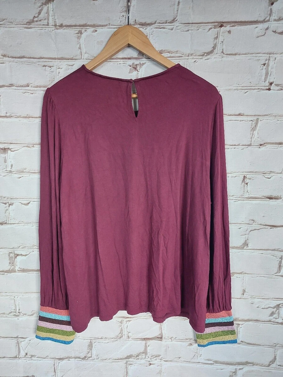 Boden Chemisier Femme Haut Manches Longues Taille de Chemise D48