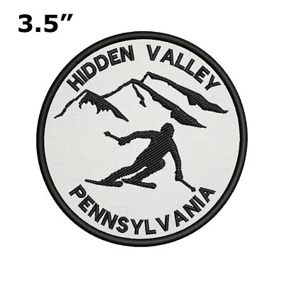 Hidden Valley Pennsylvania Ski Resort Patch Embroidered Iron-on Applique Sports 