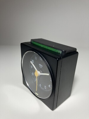 Vintage Braun AB1 Type 4746 alarm clock black Dietrich Lubs Dieter